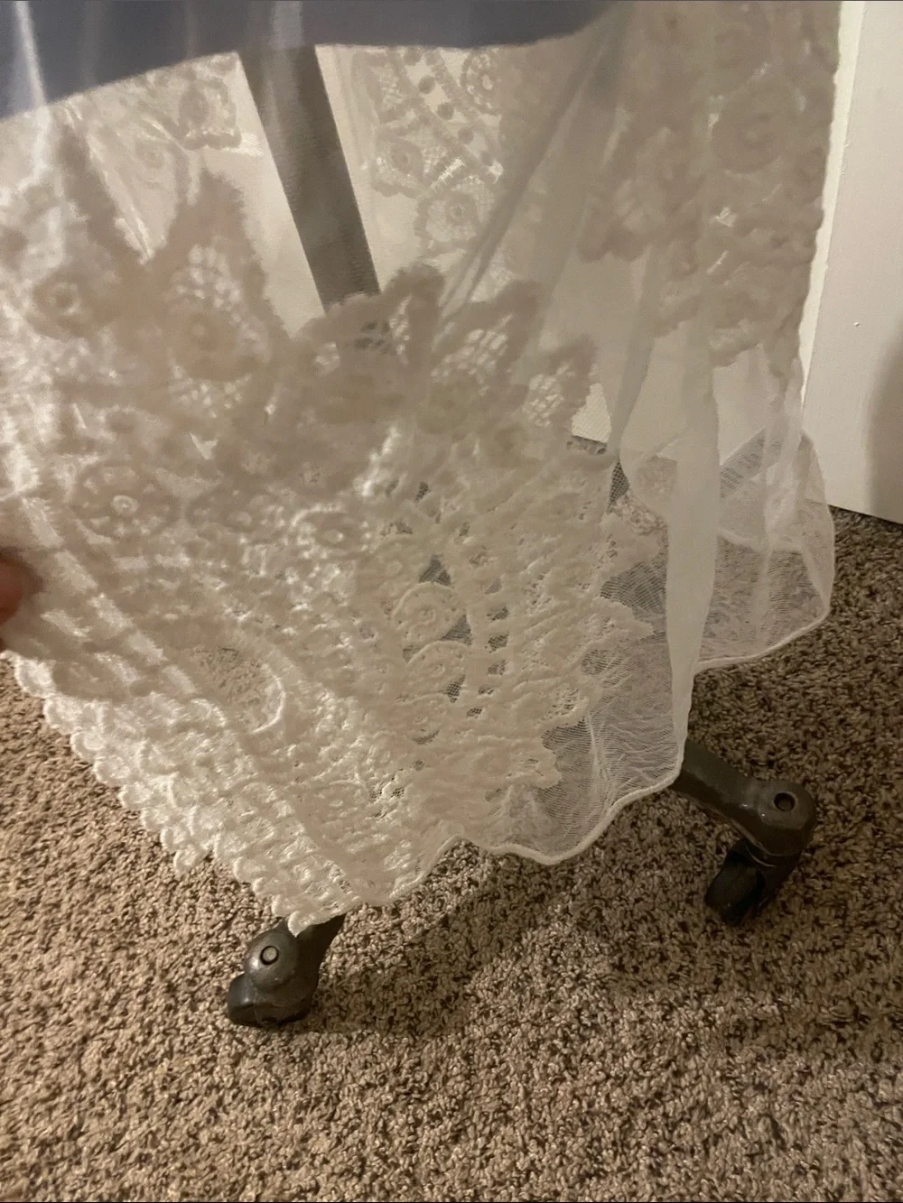 RACHEL ZOE Delicate White Lace Sheer Duster - Layering Kimono One  Sz fits All